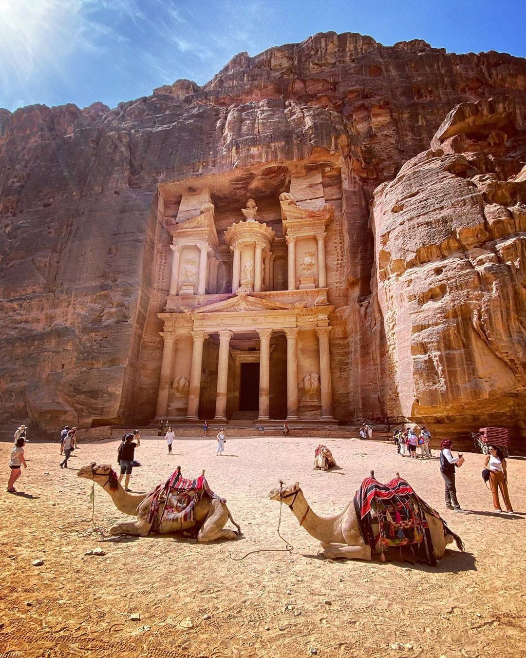 She was more like a beauty queen from a movie scene #Treasury 😍🎥⁠ ⁠ #VisitJordan #ShareYourJordan #Petra Photo Credit @tsapeta