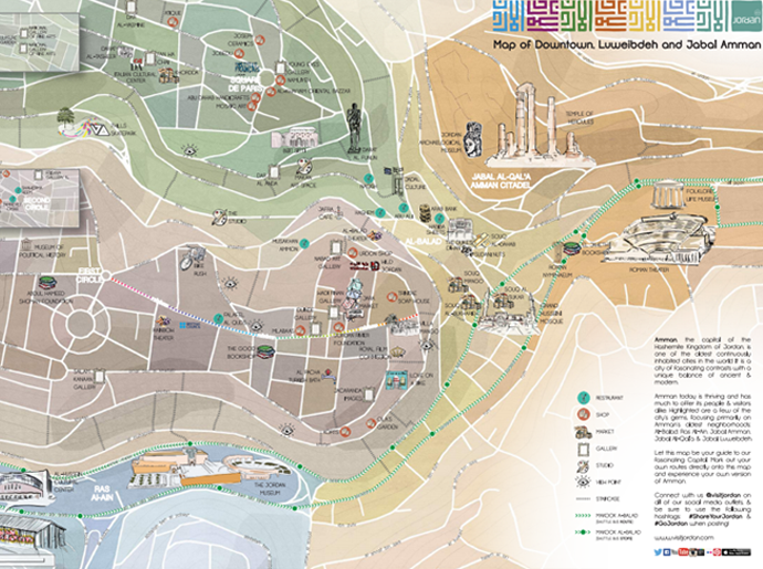 informational map of amman